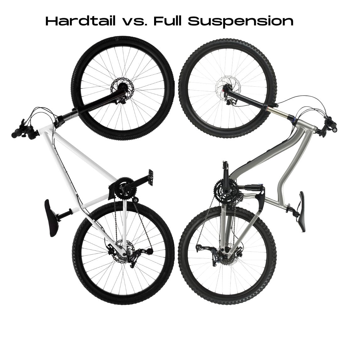 Hardtail vs. Full Suspension Mountain Bikes - Cykel Rack