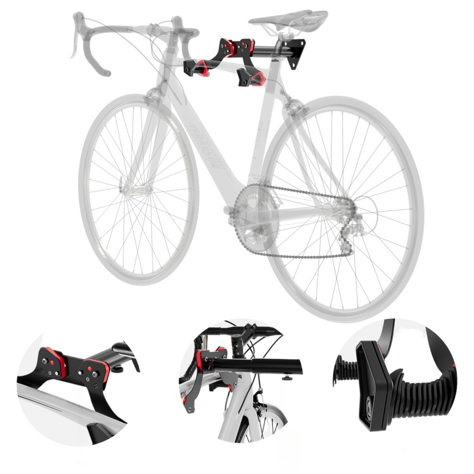 BikeOnTheWall - Space-Saving Wall-Mounted Bicycle Rack