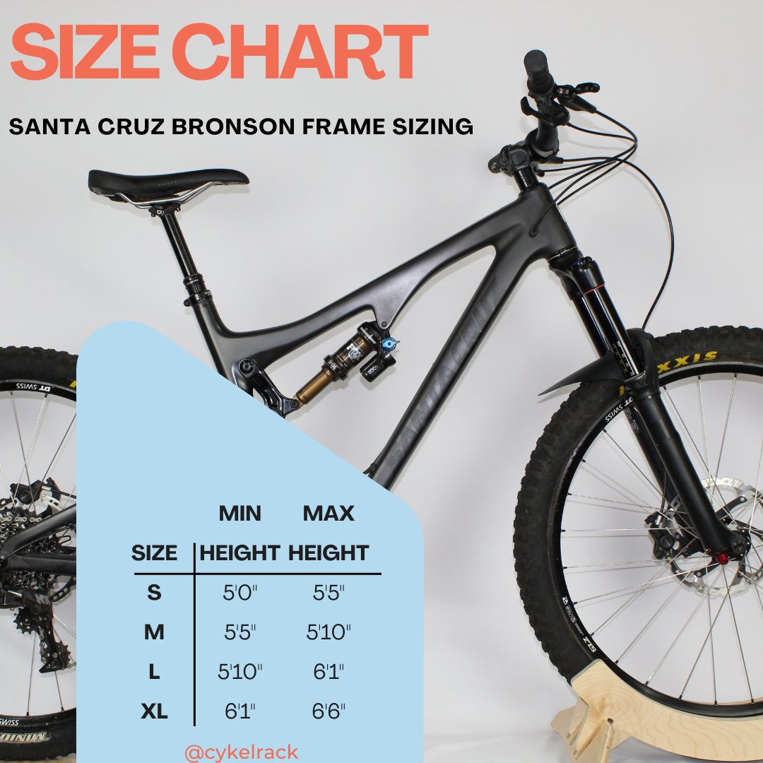 2016 Santa Cruz Bronson CC Large Cykel Rack